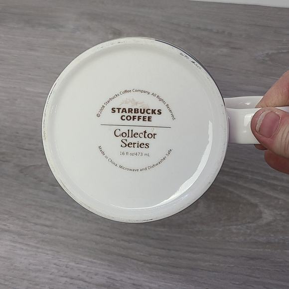 Starbucks Coffee Collector Series 2008 City Mug Chicago Blue - Picture 5 of 7